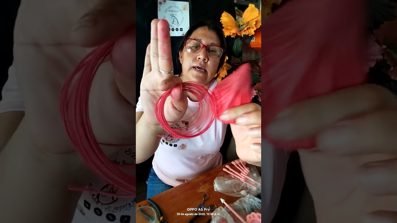 Proseso de elaboración de azares para el tulipan mexicano y flores chicas. ✨🌹