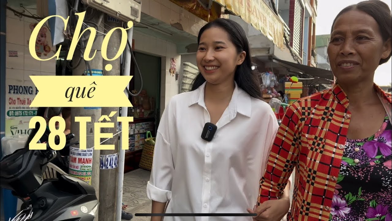 Rộn ràng chợ Mỏ Cày Nam 28 Tết ,bà con tất bật sắm sửa đón năm mới - Em Gái Quê