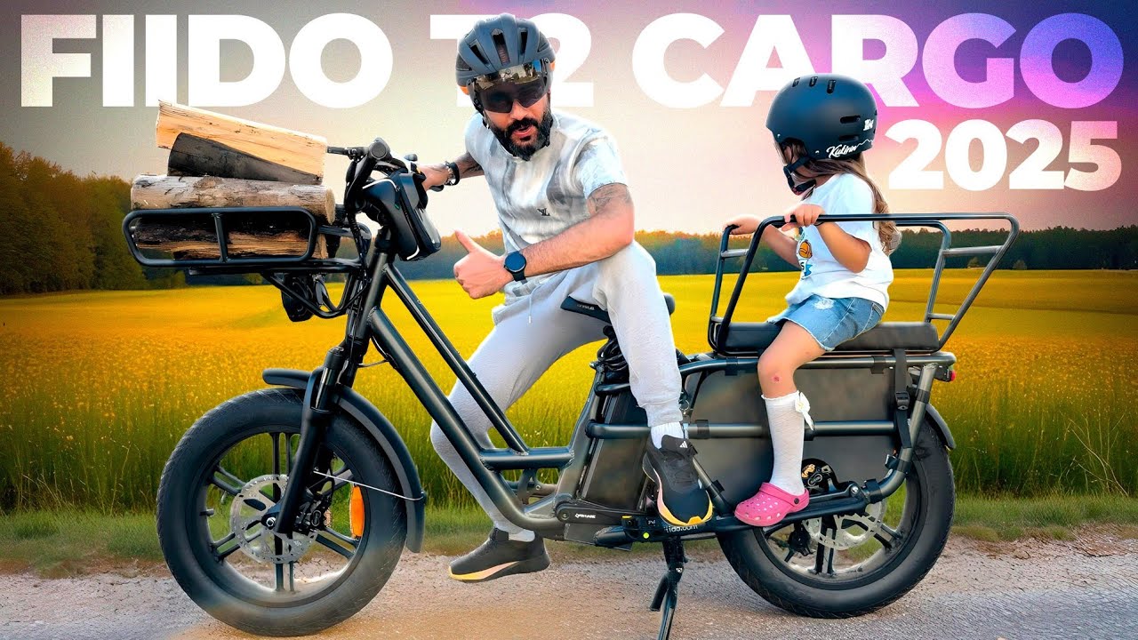 Com esta Bike elétrica Rapidamente ESQUECES o carro! Fiido T2 Cargo 2025