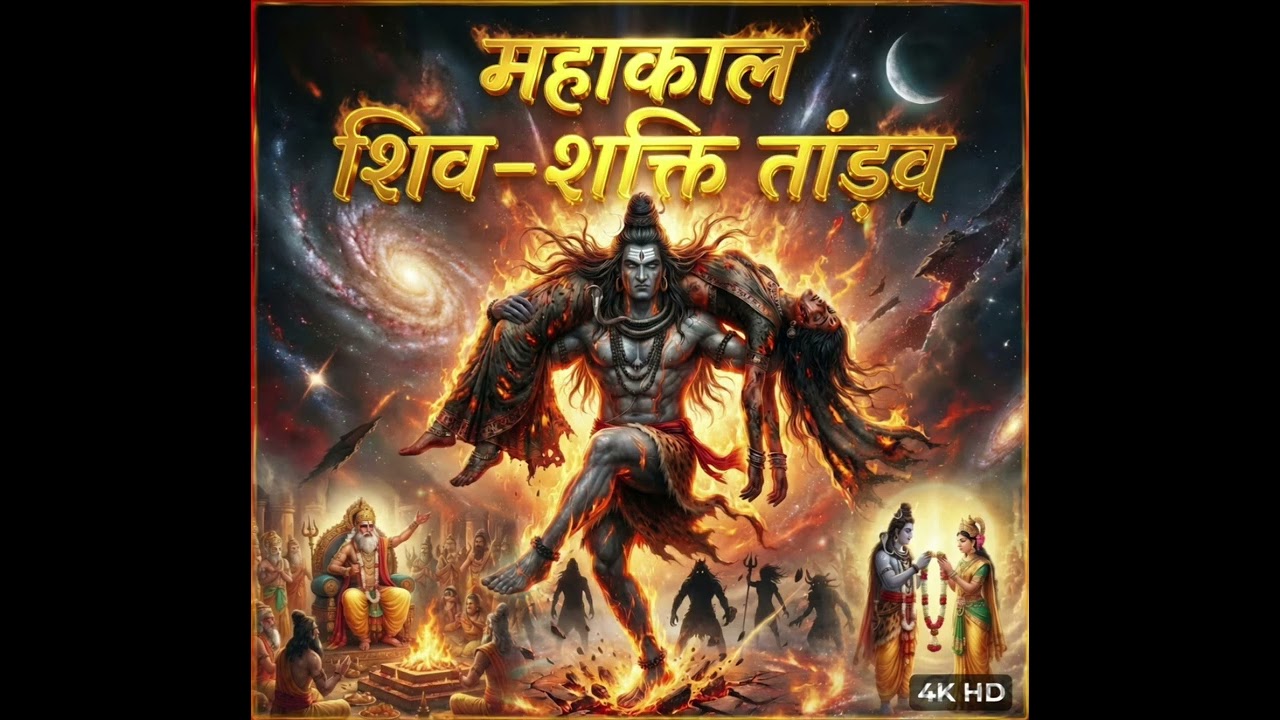 Rudra Chandi Path 🔱 Powerful Shiva Shakti Stotra | Har Har Mahadev | 5 Minute Cinematic Bhakti Chant
