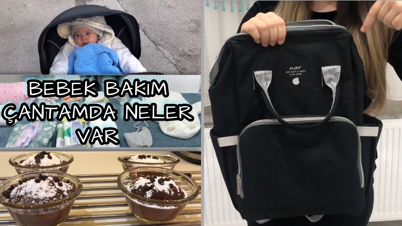 BEBEK BAKIM ÇANTAMDA NELER VAR 🤔🤭✔️| DIŞARI ÇIKARKEN NELER LAZIM OLUYOR ✔️| SUFFLE YAPTIK 😋
