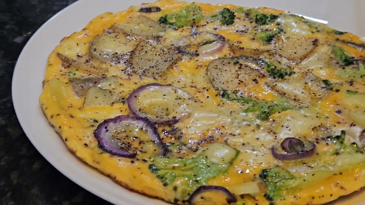 Broccoli and Potato Omelette