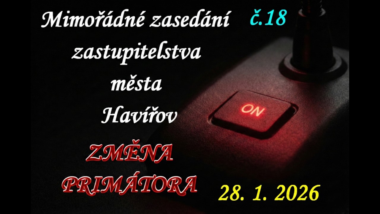 28.1.2026-Havířov-Mimořádné zasedání zastupitelstva města - AUDIO-záznam