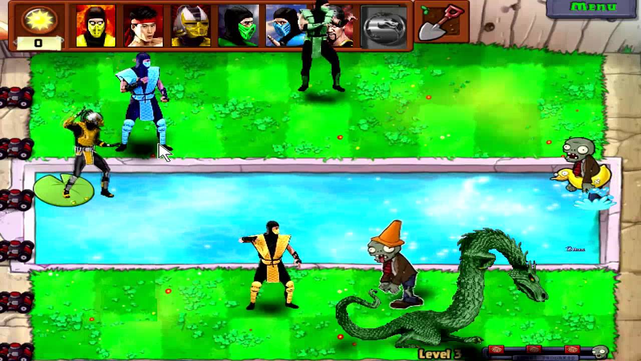 Mortal kombat vs Plants vs Zombies !
