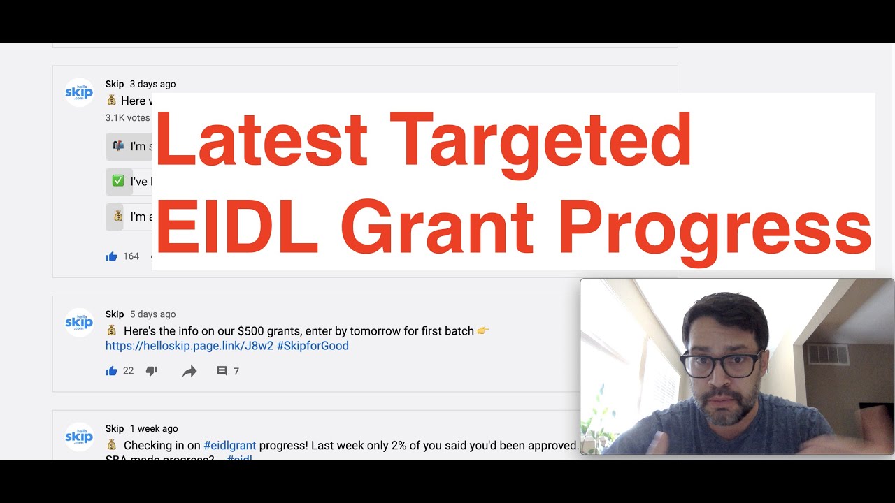 Latest Targeted EIDL Grant Progress and Guzman's Approval