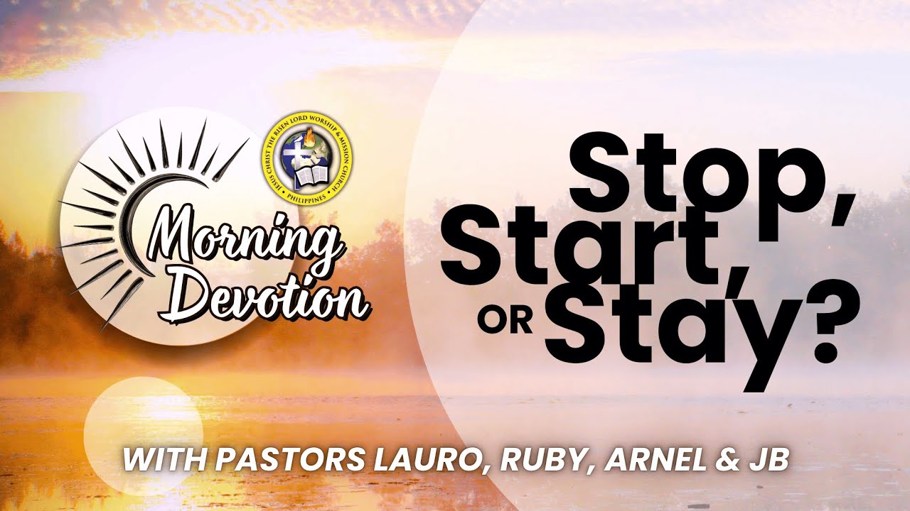 New year or just another year?  Habits to stop, start and stay (Judges 16:1-4)