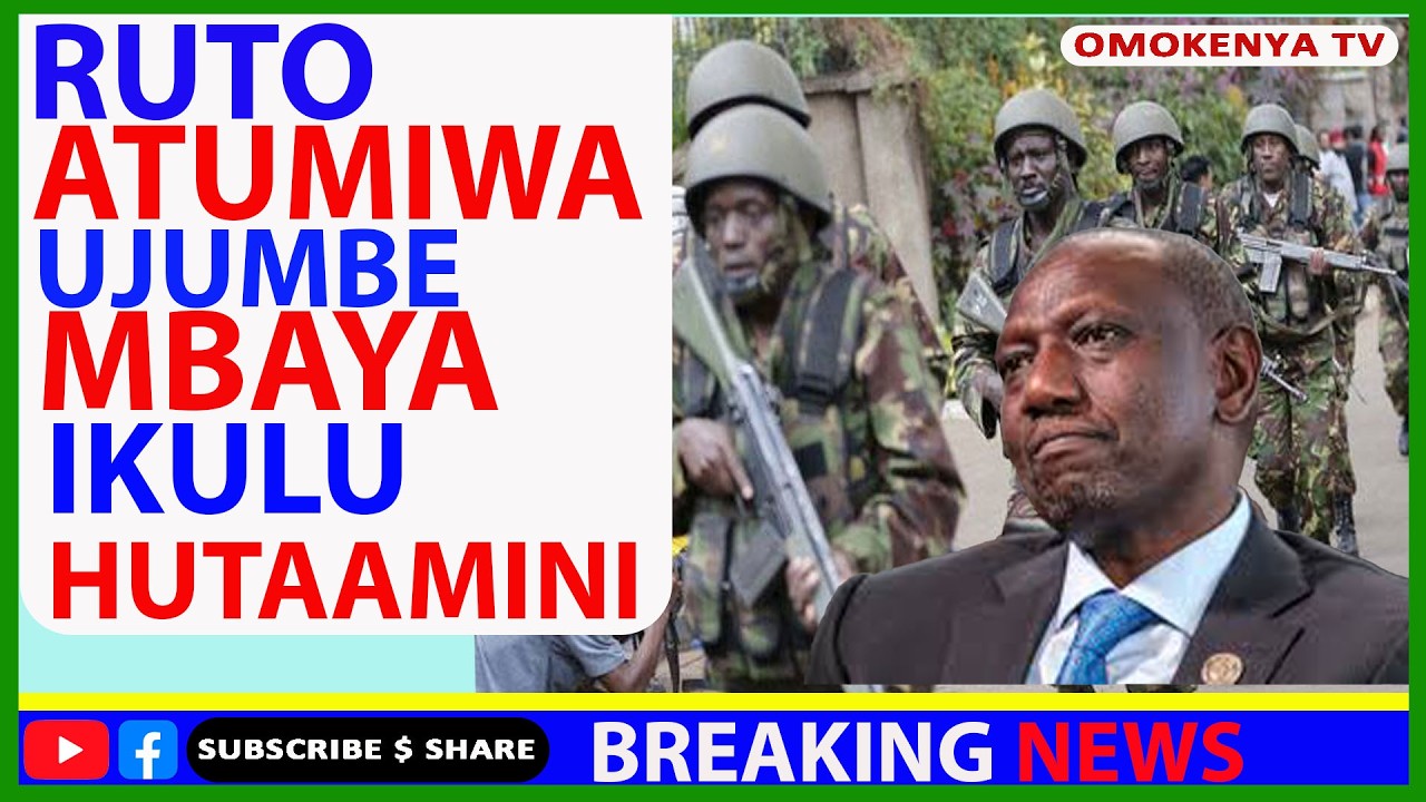 Breaking News: Ruto Taabani Atumiwa Ujumbe Wa Kutetemesha Ikulu Hutaamini