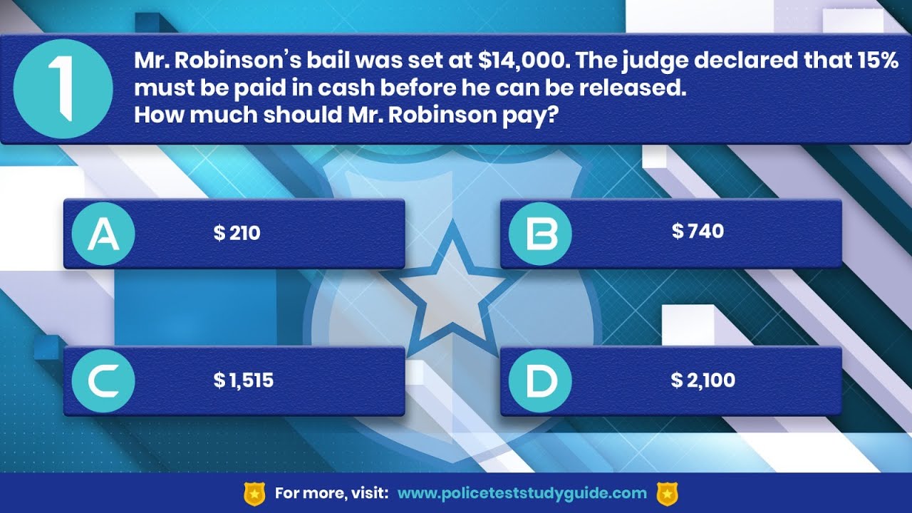 Police Written Exam Questions | Practice Math Test!