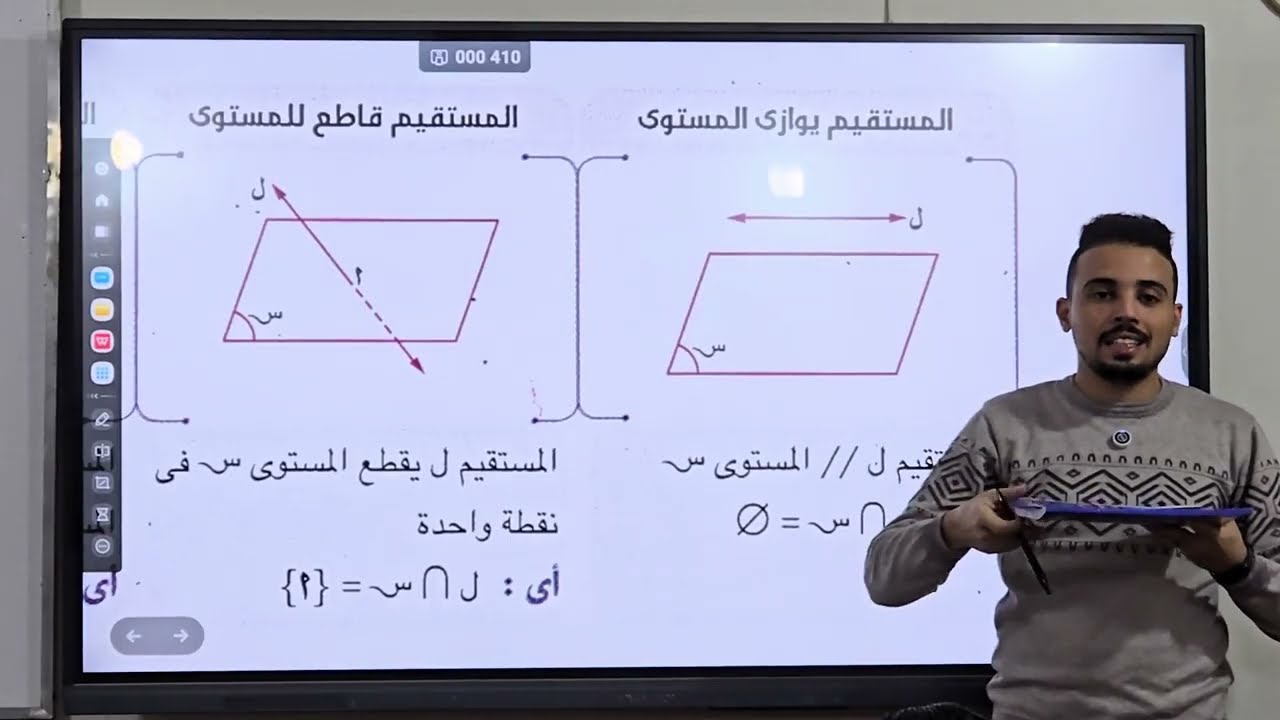 المستقيمات والمستويات فى الفراغ - هندسة فراغية 2 ثانوى