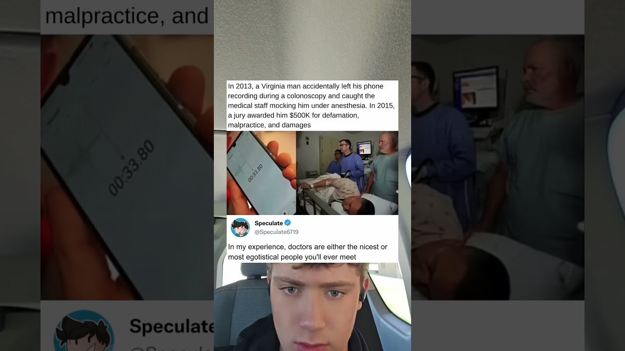 Przypadkowe nagranie rozmowy z lekarzem podczas kolonoskopii może w rzeczywistości przynieść Ci n...