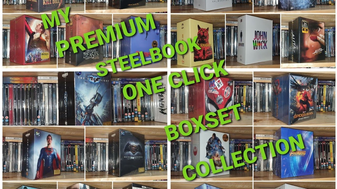 MY BLURAY AND 4K PREMIUM STEELBOOK BOXSET COLLECTION 2021