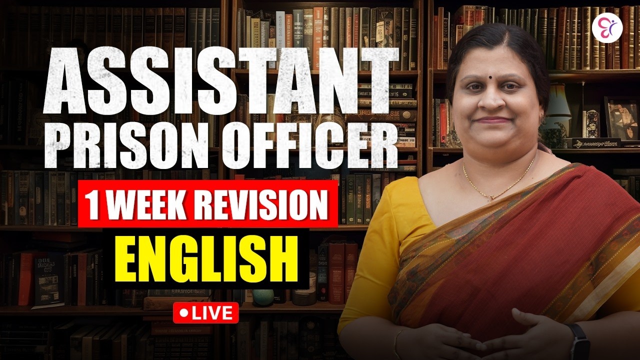 ASSISTANT PRISON OFFICER ENGLISH 1 WEEK REVISION | PSC EXAM 2026