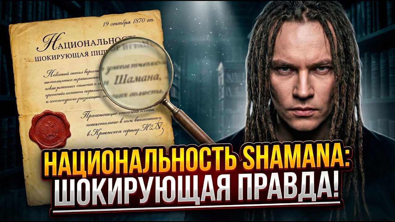НАЦИОНАЛЬНОСТЬ ПЕВЦА ШАМАНА! ВЫ УПАДЁТЕ, УЗНАВ КТО ОН ТАКОЙ!!!
