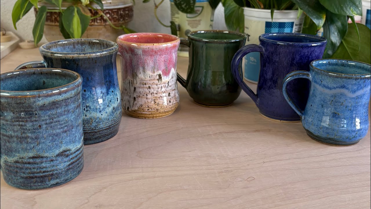 NEW Glaze Combinations- Kiln Opening with Details!! Amaco & Coyote Glazes