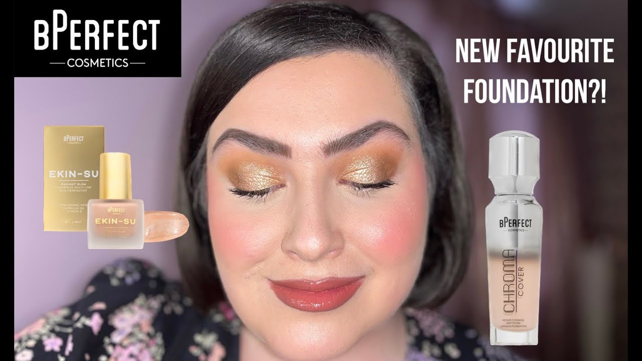 BPERFECT EKIN-SU RADIANT GLOW + CHROMA COVER LUMINOUS FOUNDATION!! FIRST IMPRESSIONS + REVIEW!!