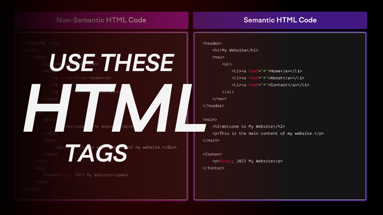 Semantic HTML Explained: Build Clean and Meaningful Webpages for Beginners
