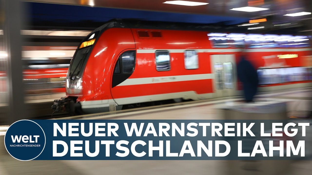 EVG K&Uuml;NDIGT NEUEN WARNSTREIK AN: Busse und Bahnen kommen am Freitag erneut zum Erliegen