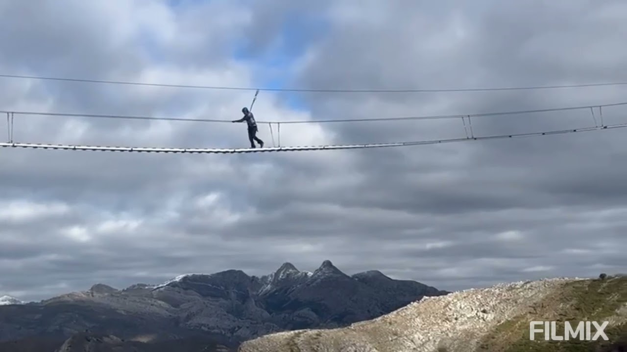 TK. Puente Tibetano ida y vuelta, Ferrata de Valdetorno. 