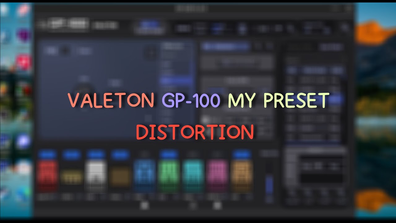VALETON GP-100 MY PRESET #DISTORTION #valeton @Roomstudio9