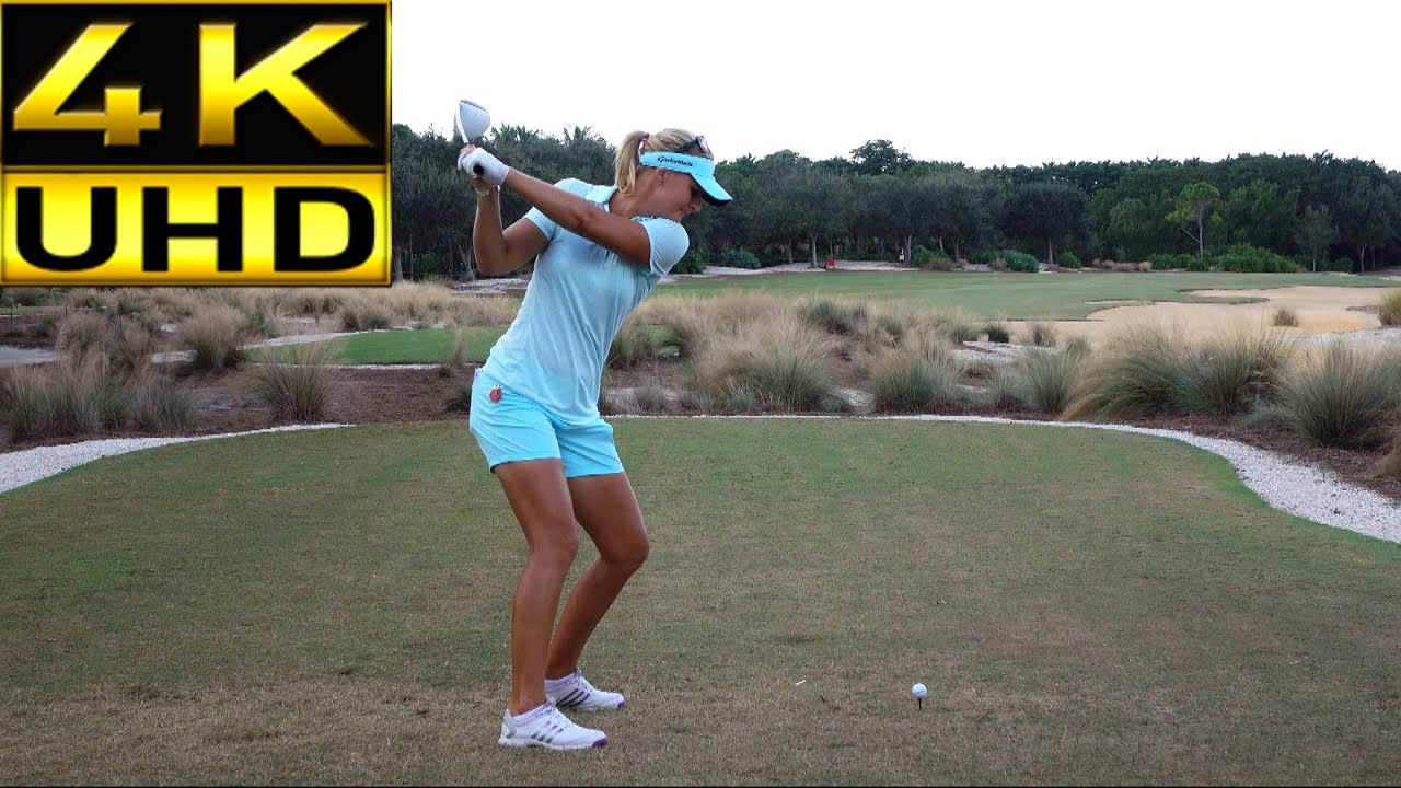ANNA NORDQVIST 4K UHD SLOW MOTION & REGULAR SPEED DTL DRIVER GOLF SWING