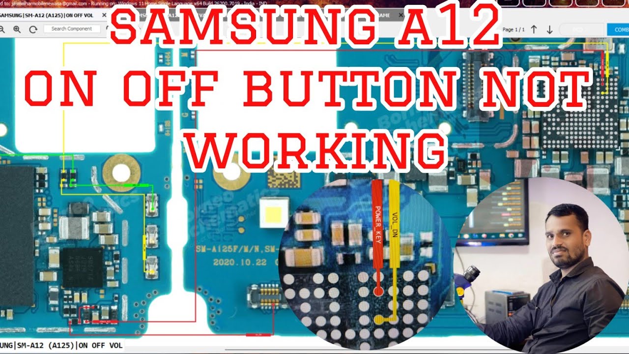 Samsung A12 on off button not working 