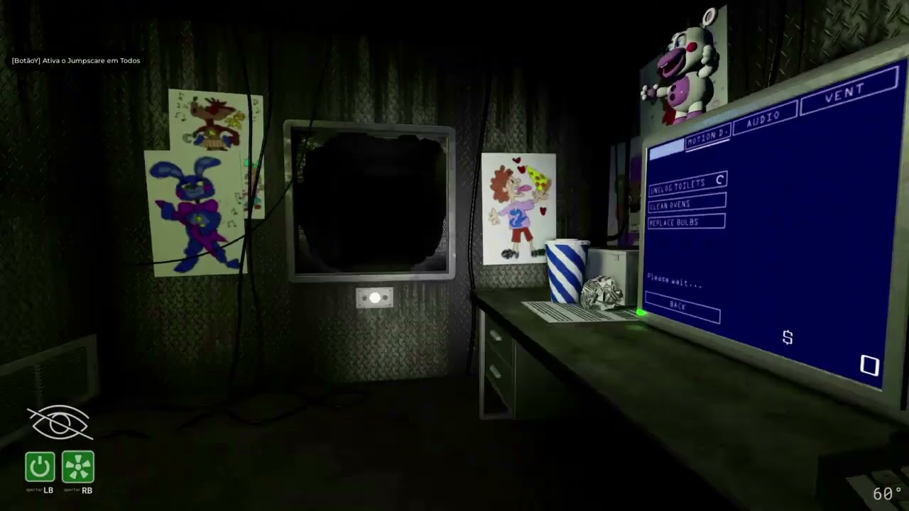 JOGANDO FNAF 6 NO FNAF CO OP - PARTE 1