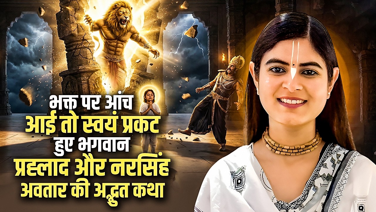 भक्त पर आंच आई तो स्वयं प्रकट हुए भगवान | प्रह्लाद और नरसिंह अवतार की अद्भुत कथा | देवी चित्रलेखा जी