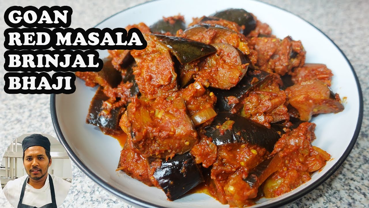 Goan Red Masala Brinjal Bhaji | Brinjal Bhaji Recipe | Aubergine In Goan Red Masala Ivon's Kitchen