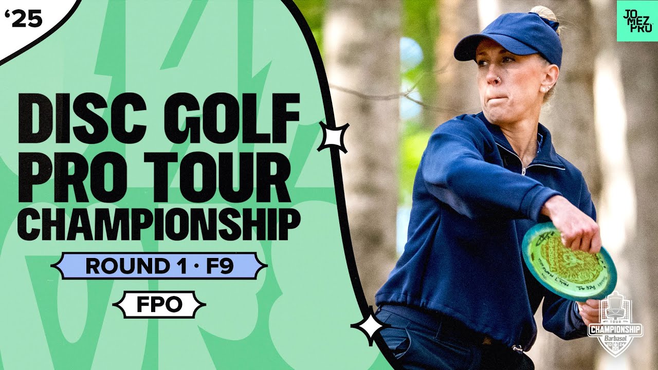 2025 DGPT Championship | FPO R1F9 | Handley, Gannon, Scoggins, Saarinen | Jomez Disc Golf