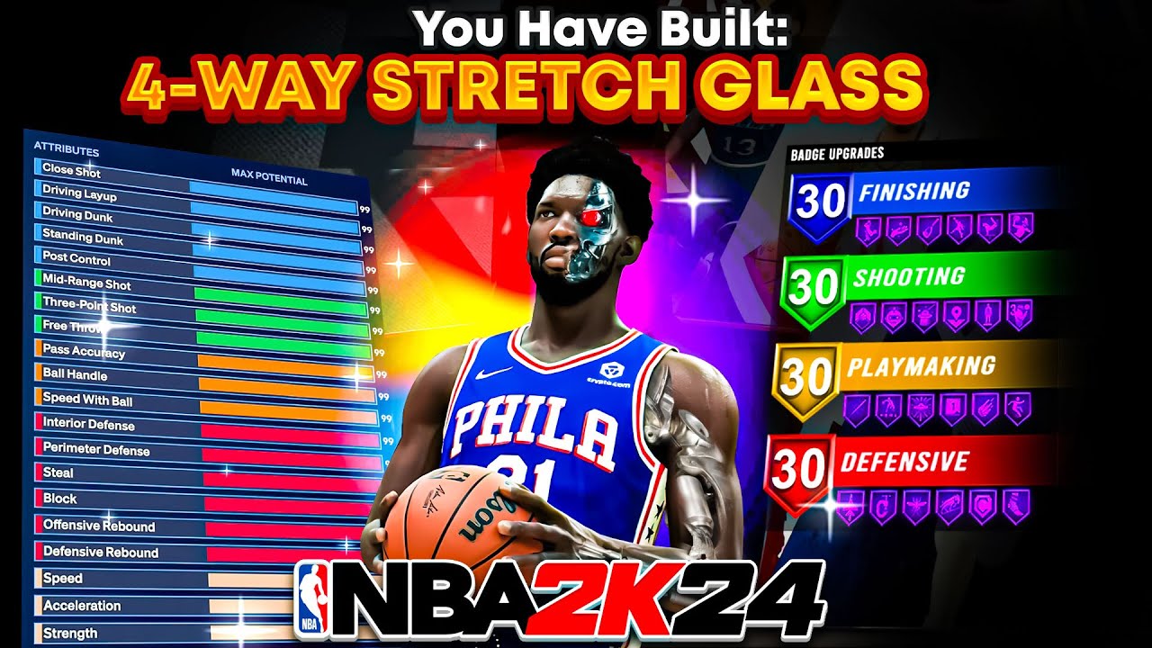 #1 BEST SHOOTING CENTER BUILD NOW 🔥NBA2K24 BEST CENTER BUILD!