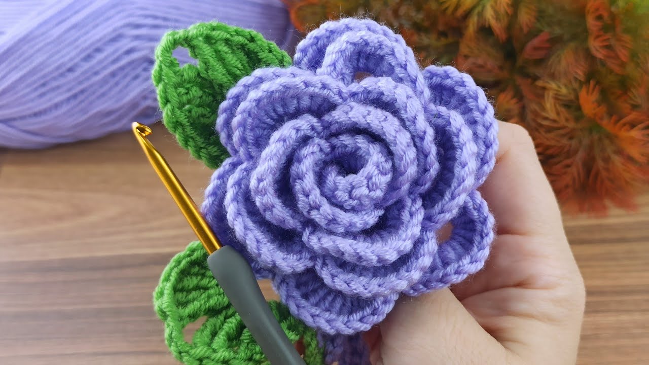 Muy hermosa💯👌 you won't believe I did this / Very easy crochet rose motif making for beginners