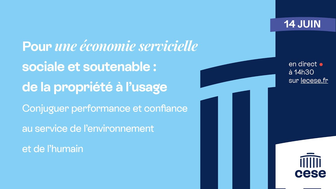 Pour une &eacute;conomie servicielle sociale et soutenable : s&eacute;ance en direct