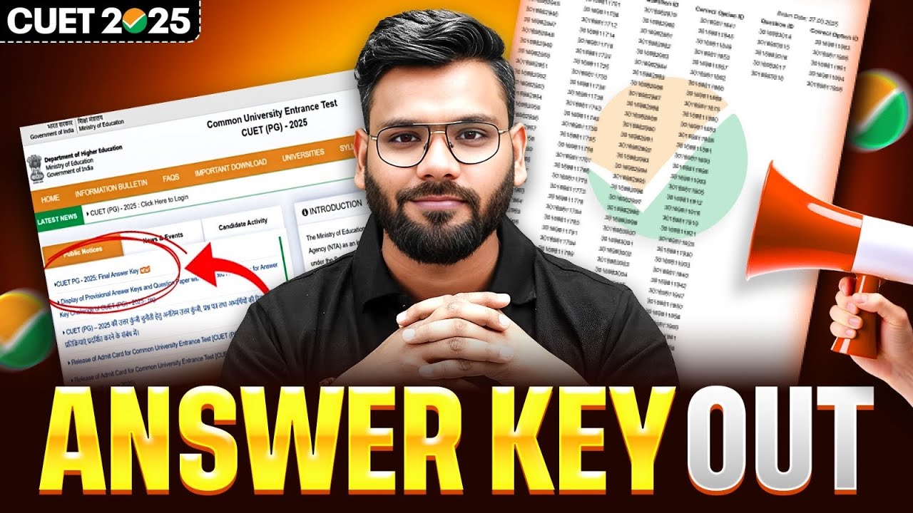 CUET 2025 Answer Key Out🔥| Check Now 👉