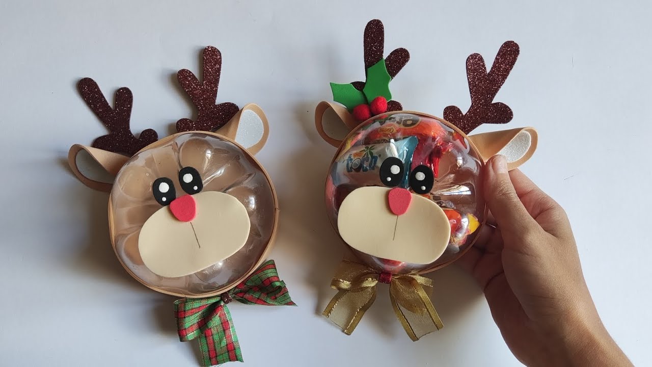 IDÉIA DE LEMBRANCINHA PARA O NATAL USANDO GARRAFA PET