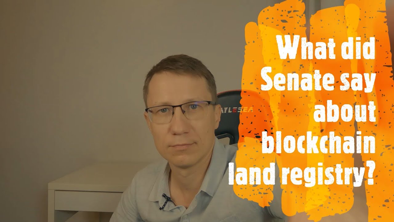 What did the Australian Senate say about Blockchain Estate Registry?
