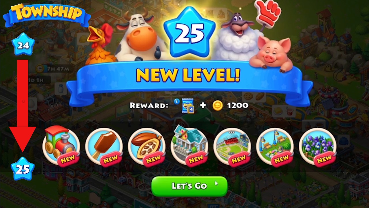 ROAD TO LEVEL 25 | TOWNSHIP