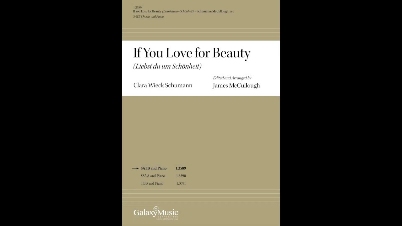 If You Love for Beauty - Arranged by James McCullough