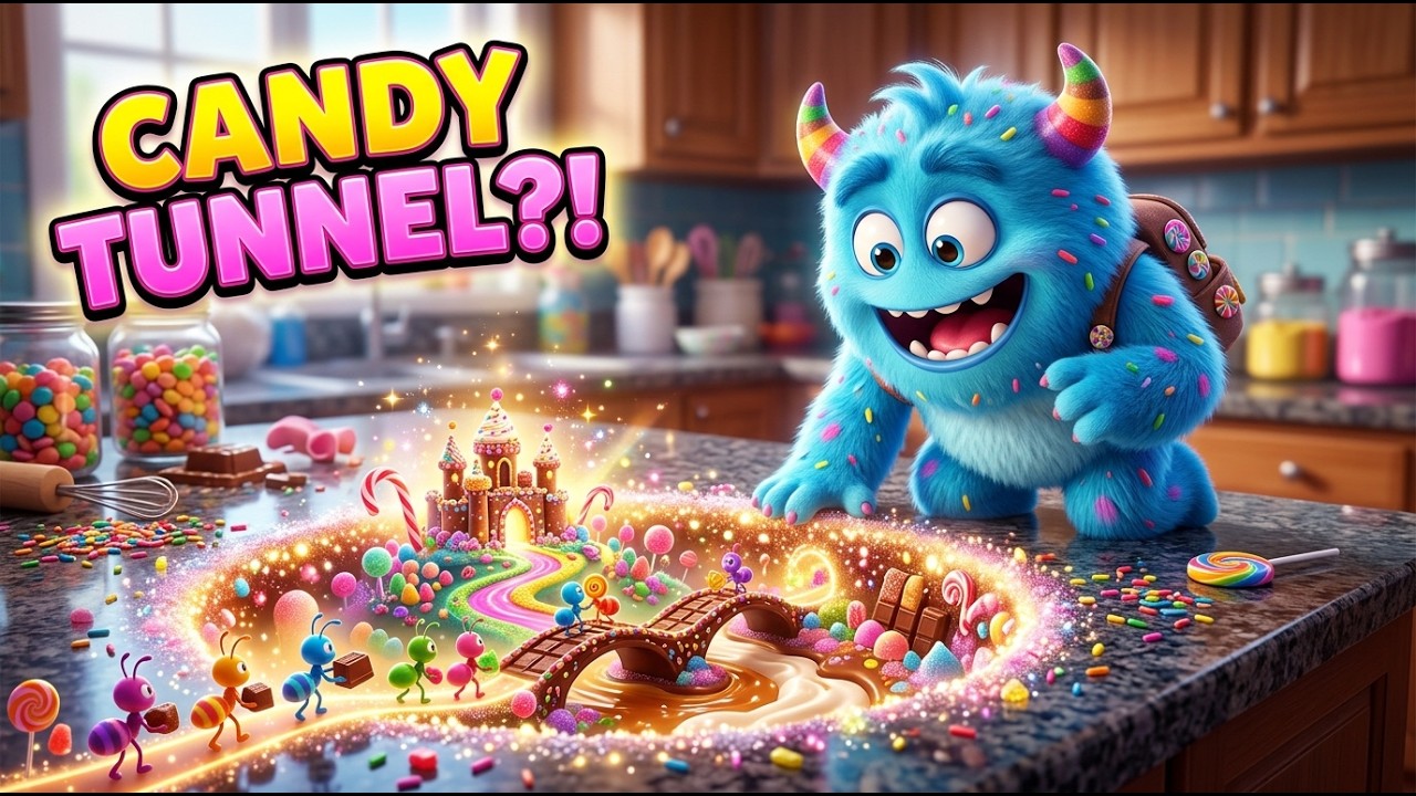 Candy Monster Found a SECRET Candy Tunnel Under the Kitchen?! 🍬😱 | Kids Story
