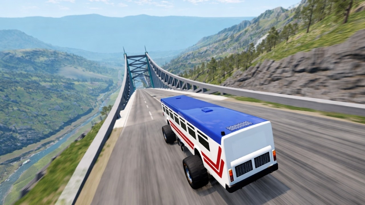 No Brakes Downhill Challenge – Which Car Survives to the End?! | BeamNG.drive #7