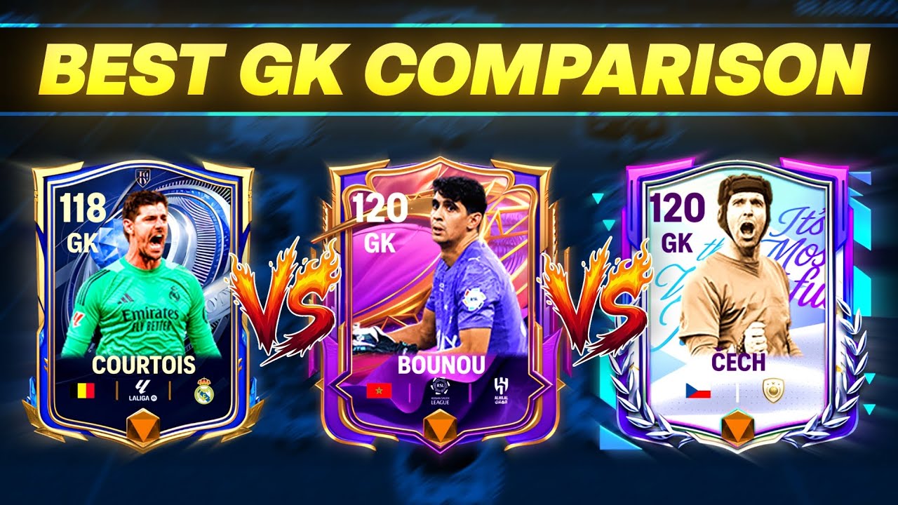 F2P Players Watch This! Best GK for You || Courtois vs  Bounou vs Cech in FC MOBILE 