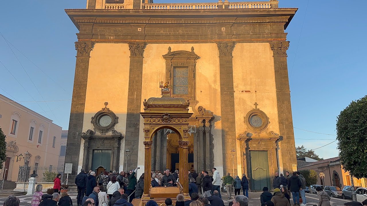 Viagrande 1 Gennaio 2025 Apertura Festeggiamenti San Mauro Abate e Fuochi Artificiali Ditta FIRE SUD