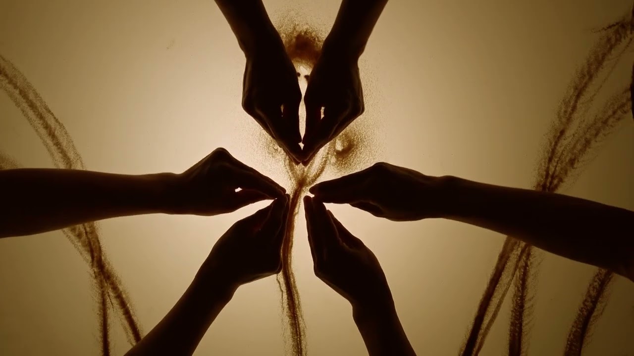“Rain Lily” Sand Art × Finger Kaleidoscope