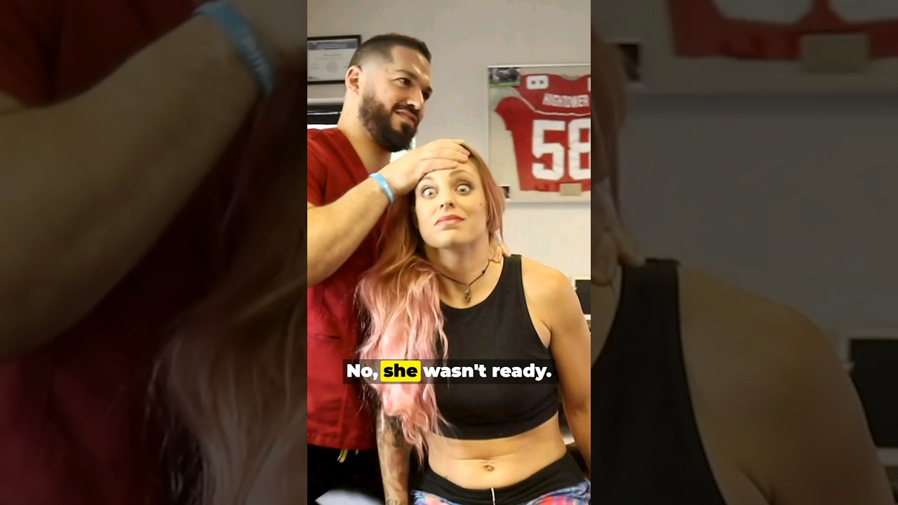 PINK HAIRED Photographer Gets Heavy Chiropractic Adjustments