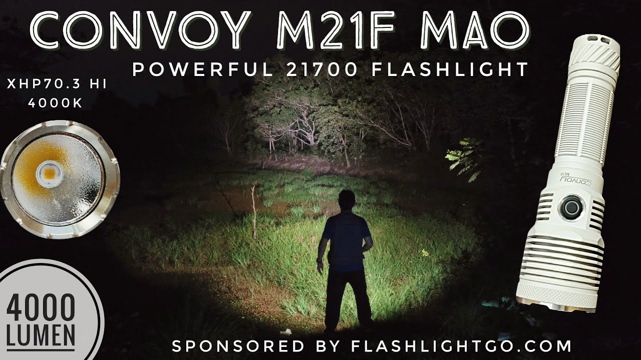 Обзор и сравнение лучей Convoy M21F MAO XHP70.3 HI 4000K с M21H XHP70.3 HI 4000K High CRI TIR