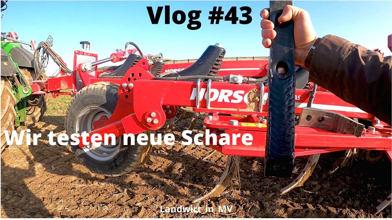 Vlog #43 Wir testen neue Schare bei der Haferaussaat.