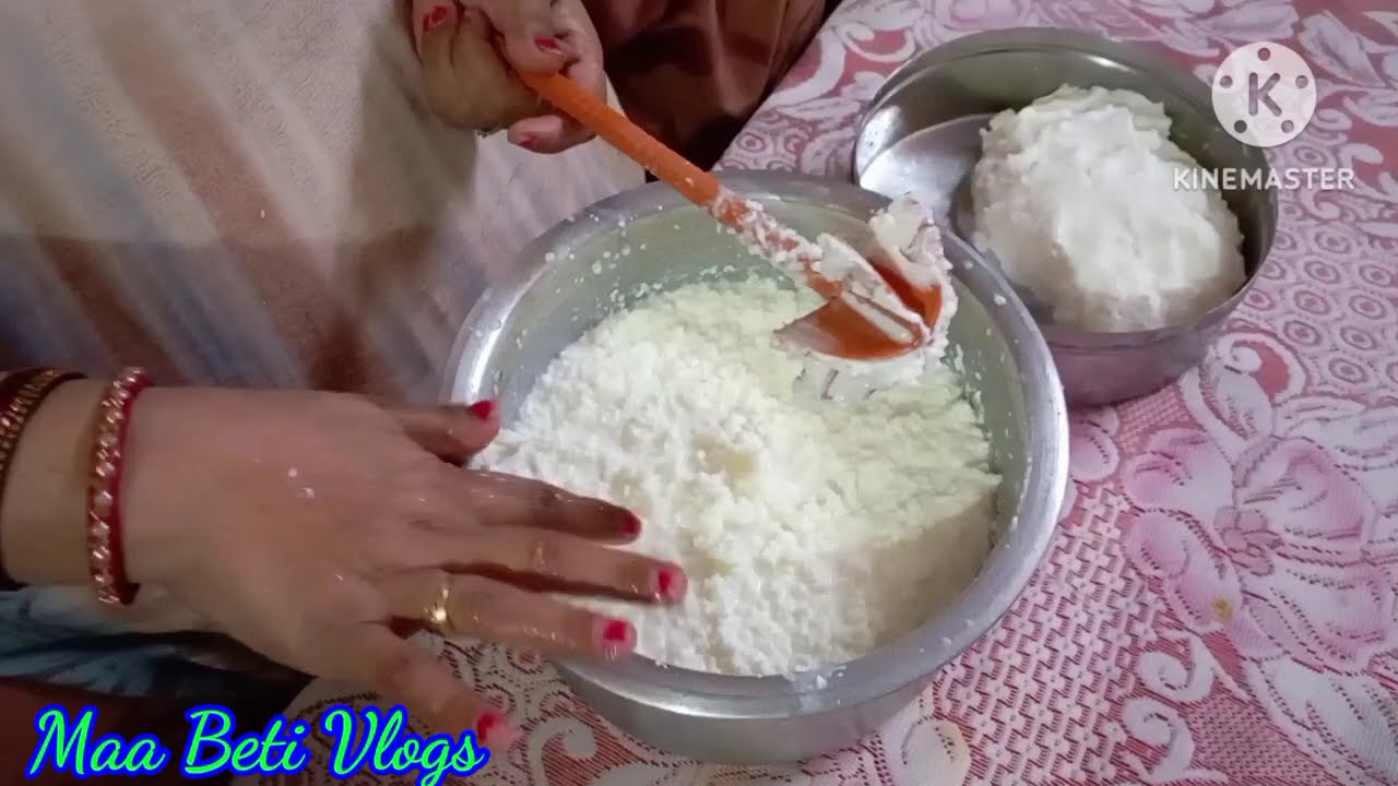 dhoodh ki malai se nikale swaadisht makhan😋||maa beti vlogs||makhan special video||