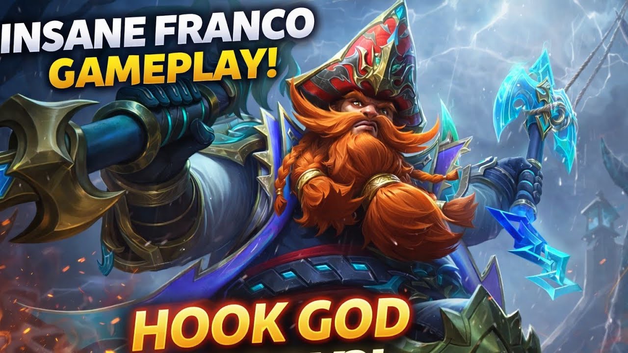 INSANE Franco Gameplay! Captain of the Lost Skin Full Match – Hook God Carry?! | MLBB Ranked