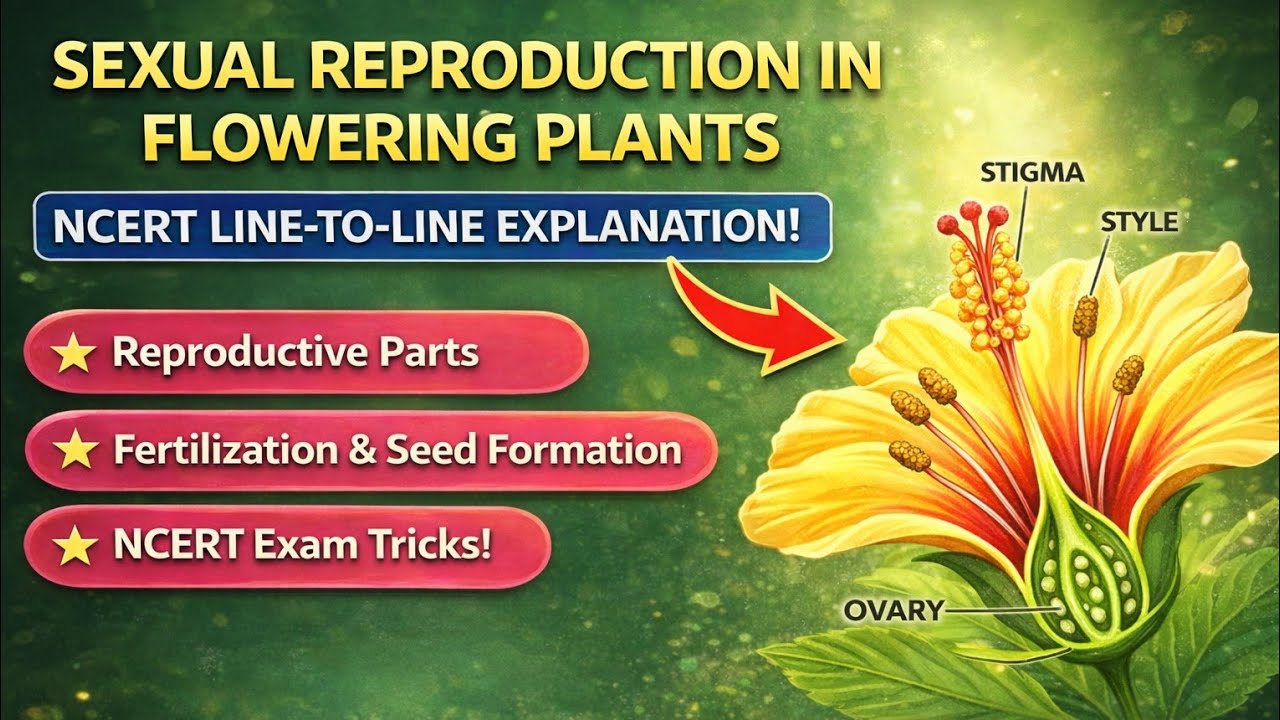 Sexual reproduction in flowering plants Kannada explanation NCERT Biology  @TheDNAHUB 