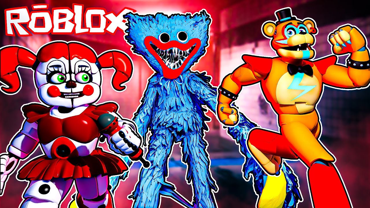 Surviving Floppy's Playtime in ROBLOX Circus Baby and Glamrock Freddy Plays