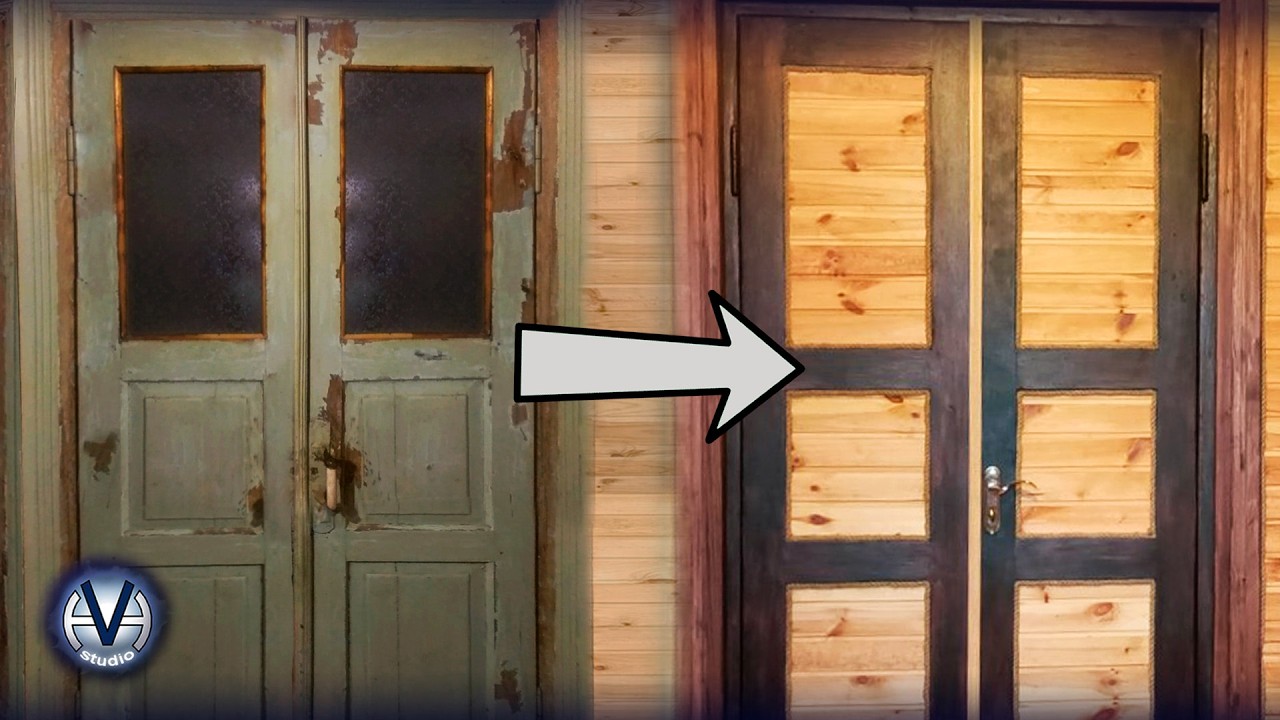 🚪Как правильно восстановить СТАРУЮ ДЕРЕВЯННУЮ ДВЕРЬ своими руками